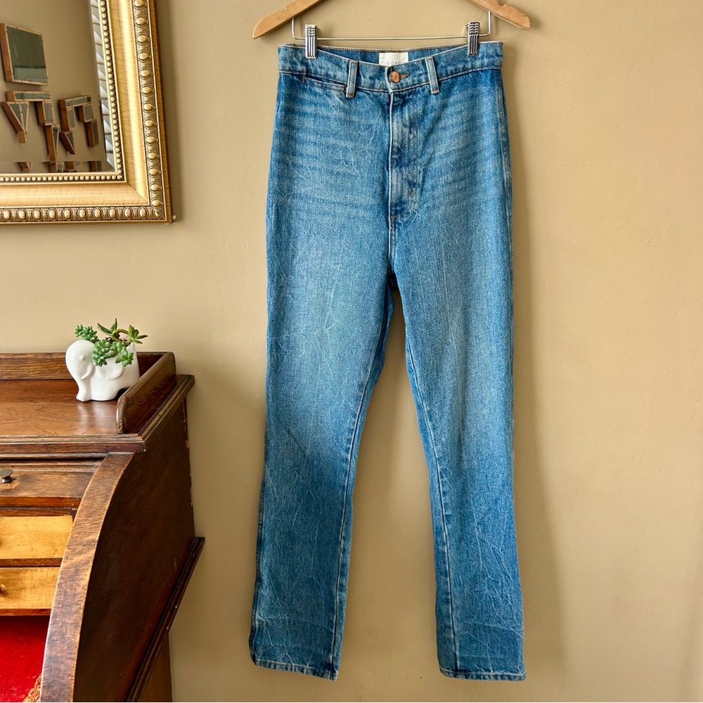 Doen High Rise Blue Jeans - Picture 4 of 13